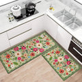 Floral Kitchen Mat Set Boho Style Meadow Design-Kitchen & Dining > Kitchen Mats-casanuva-casanuva