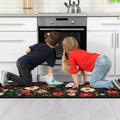 Floral Kitchen Mat Set Boho Style Meadow Design-Kitchen & Dining > Kitchen Mats-casanuva-casanuva