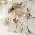 Floral Print Bath Towel Blanket-Bedding & Bath > Bath Towels-casanuva-casanuva