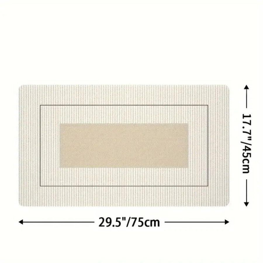 Floral Striped Kitchen Mat Washable Non Slip-Kitchen & Dining > Kitchen Mats-casanuva-casanuva