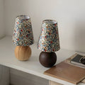 Floral Table Lamp with Ceramic Base-Lighting > Table Lamps-casanuva-casanuva