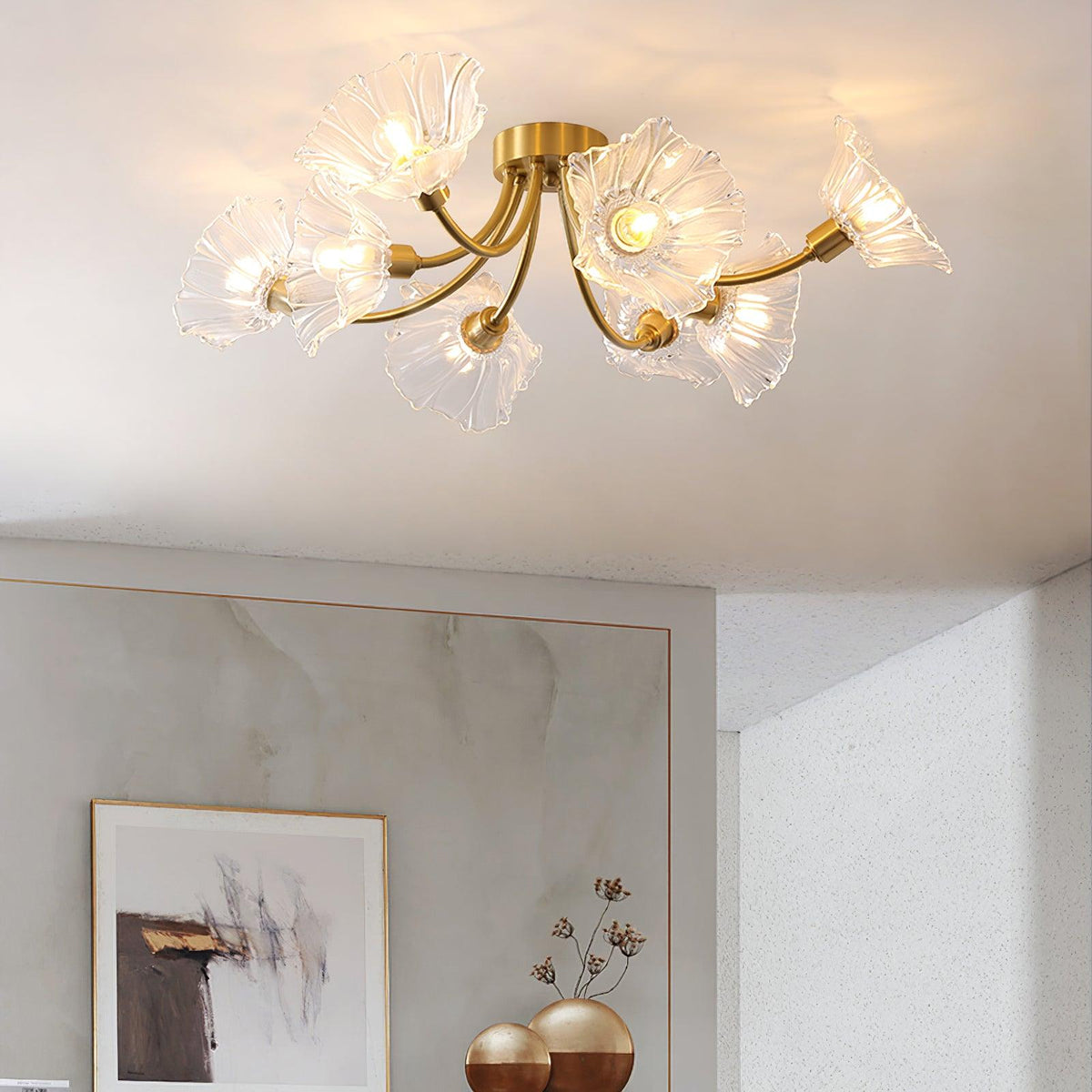 Flower Glass Ceiling Lamp-Lighting > Ceiling Lights-casanuva-casanuva