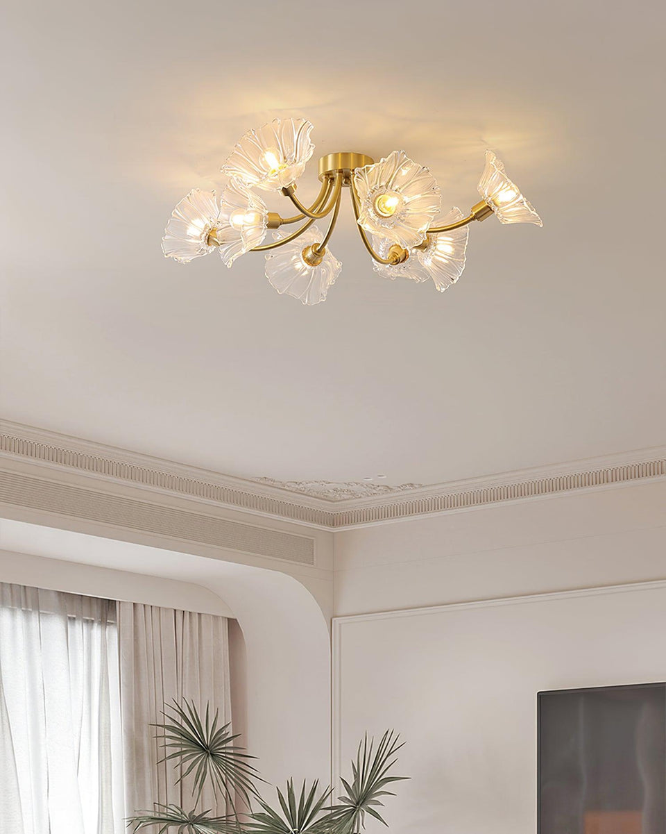 Flower Glass Ceiling Lamp-Lighting > Ceiling Lights-casanuva-casanuva