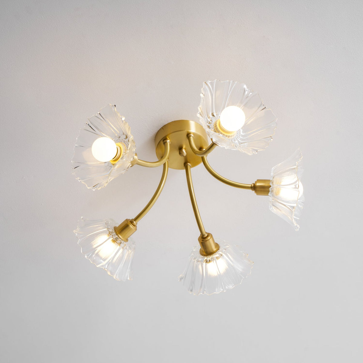 Flower Glass Ceiling Lamp-Lighting > Ceiling Lights-casanuva-casanuva