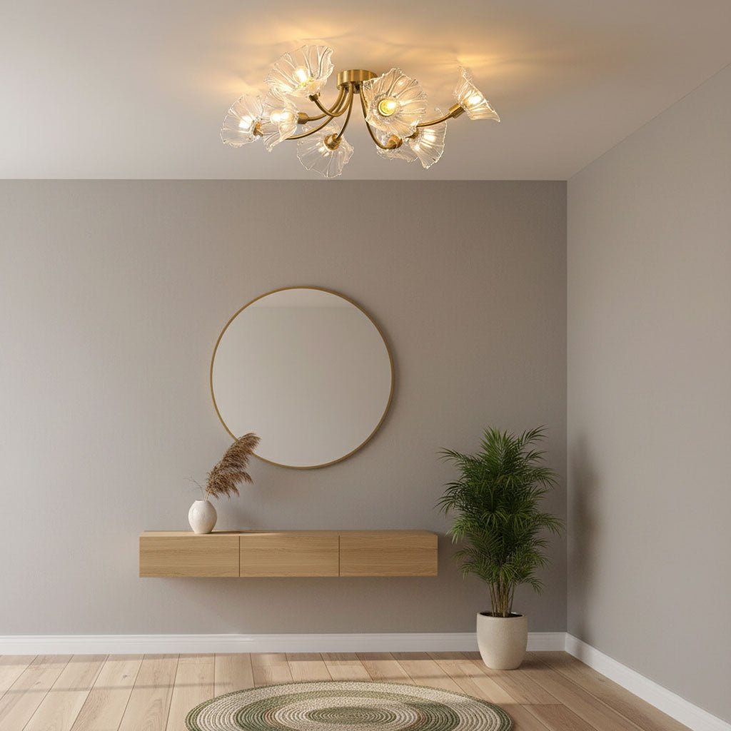 Flower Glass Ceiling Lamp-Lighting > Ceiling Lights-casanuva-casanuva