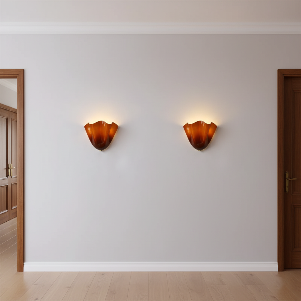 Flower Glass Wall Light-Lighting > Wall Lights-casanuva-casanuva
