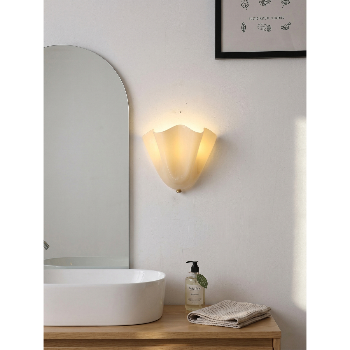 Flower Glass Wall Light-Lighting > Wall Lights-casanuva-casanuva