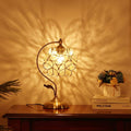 Flower Petal Glass Table Lamp Vintage Romantic Design-Lighting > Table Lamps-casanuva-casanuva