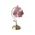 Flower Petal Glass Table Lamp Vintage Romantic Design-Lighting > Table Lamps-casanuva-Pink-EU Plug-casanuva
