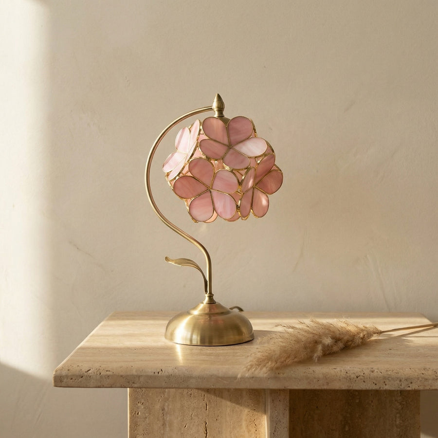 Flower Petal Glass Table Lamp Vintage Romantic Design-Lighting > Table Lamps-casanuva-casanuva