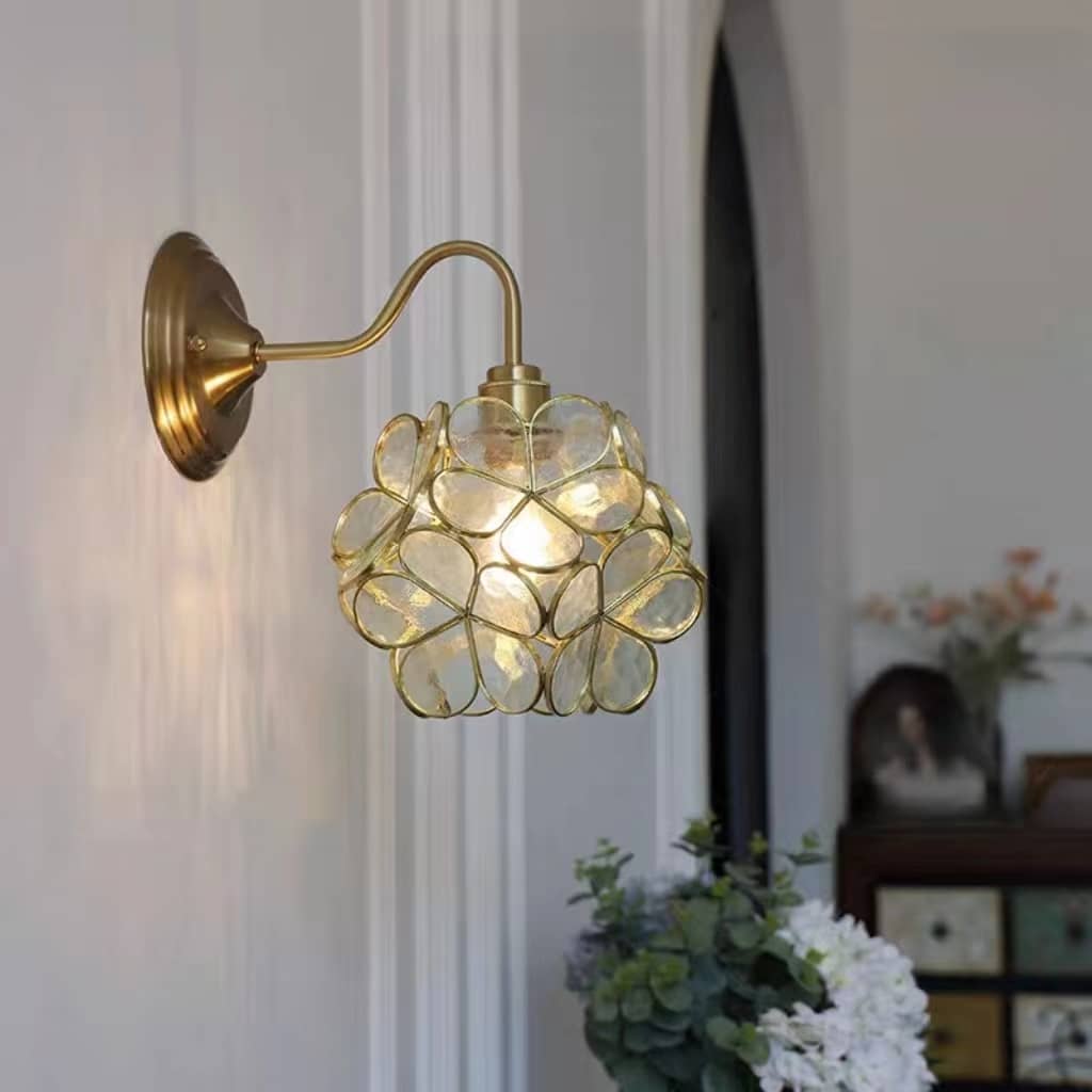 Flower Petal Glass Wall Light-Lighting > Wall Lights-casanuva-casanuva