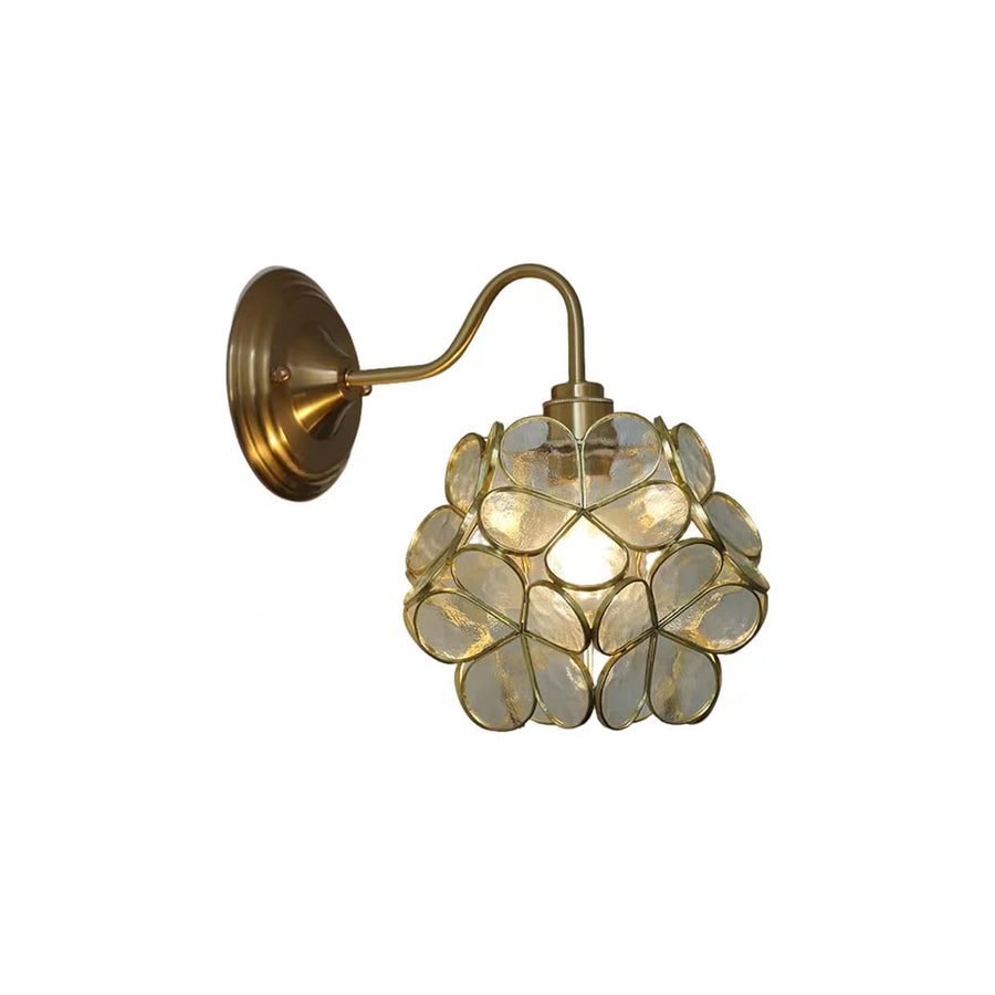 Flower Petal Glass Wall Light-Lighting > Wall Lights-casanuva-Clear-casanuva