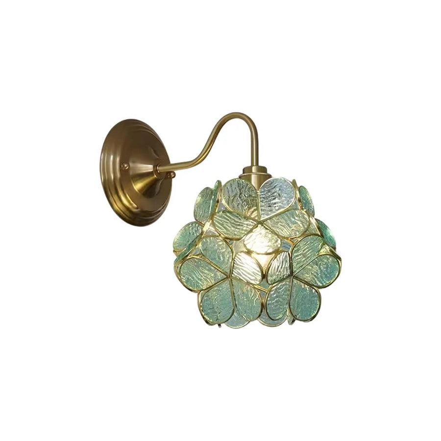 Flower Petal Glass Wall Light-Lighting > Wall Lights-casanuva-Light Green-casanuva