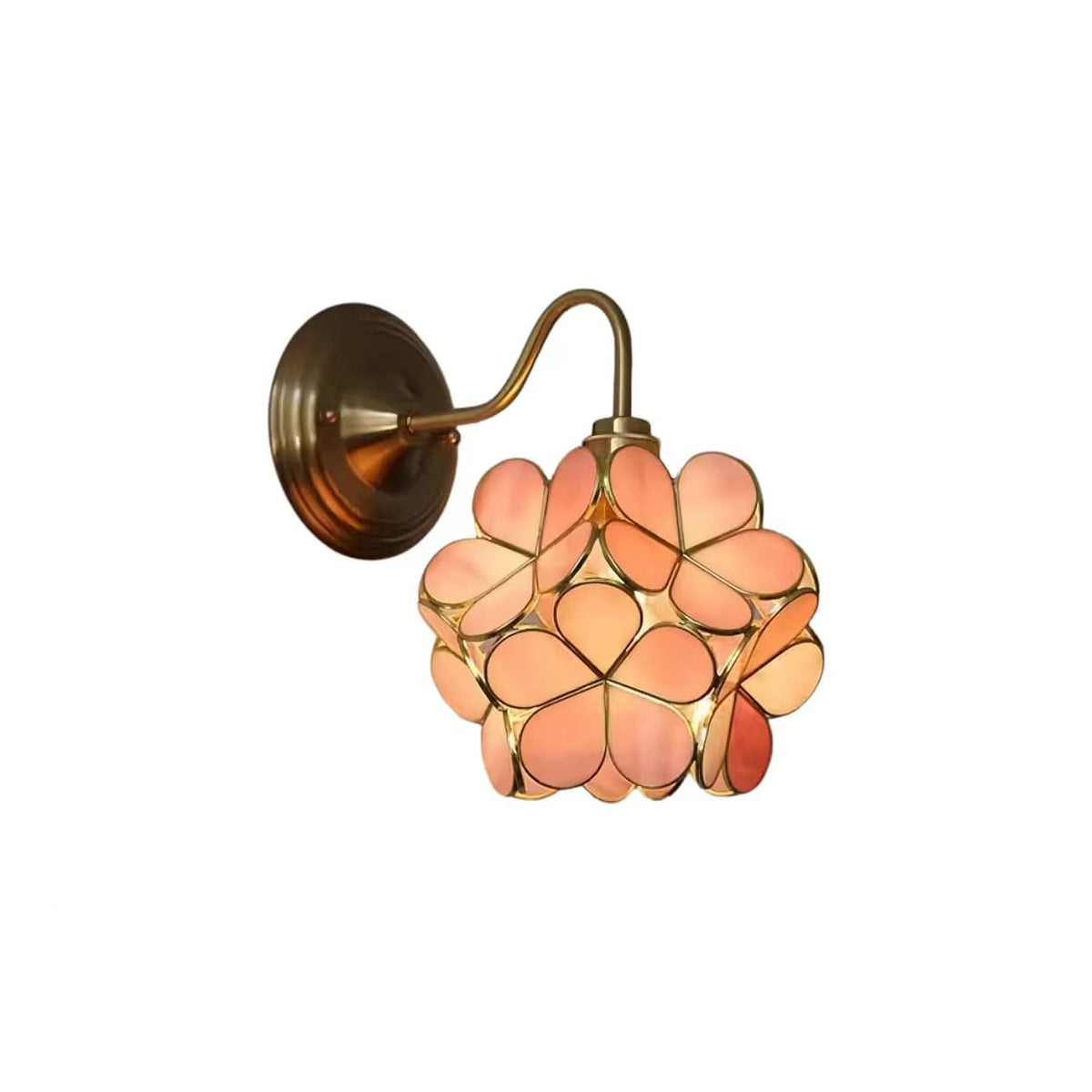 Flower Petal Glass Wall Light-Lighting > Wall Lights-casanuva-Pink-casanuva