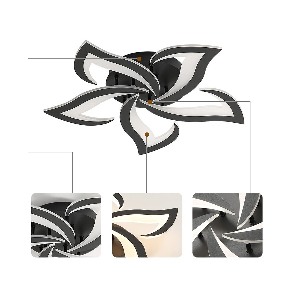 Flower Shape Iron LED Ceiling Light for Living Room-Lighting > Ceiling Lights-casanuva-casanuva