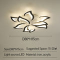 Flower Shape Iron LED Ceiling Light for Living Room-Lighting > Ceiling Lights-casanuva-casanuva
