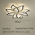 Flower Shape Iron LED Ceiling Light for Living Room-Lighting > Ceiling Lights-casanuva-casanuva