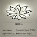 Flower Shape Iron LED Ceiling Light for Living Room-Lighting > Ceiling Lights-casanuva-casanuva