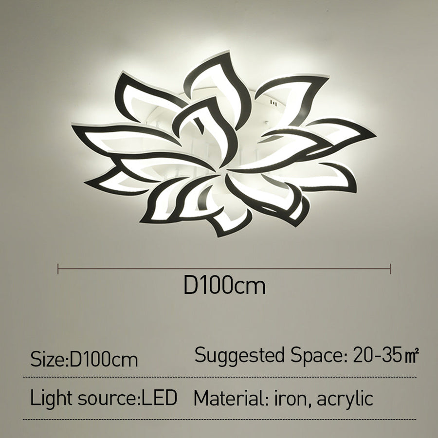 Flower Shape Iron LED Ceiling Light for Living Room-Lighting > Ceiling Lights-casanuva-casanuva