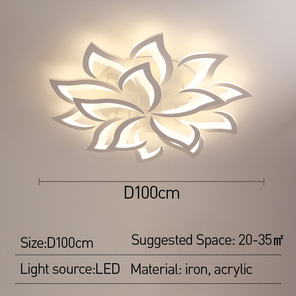 Flower Shape Iron LED Ceiling Light for Living Room-Lighting > Ceiling Lights-casanuva-casanuva
