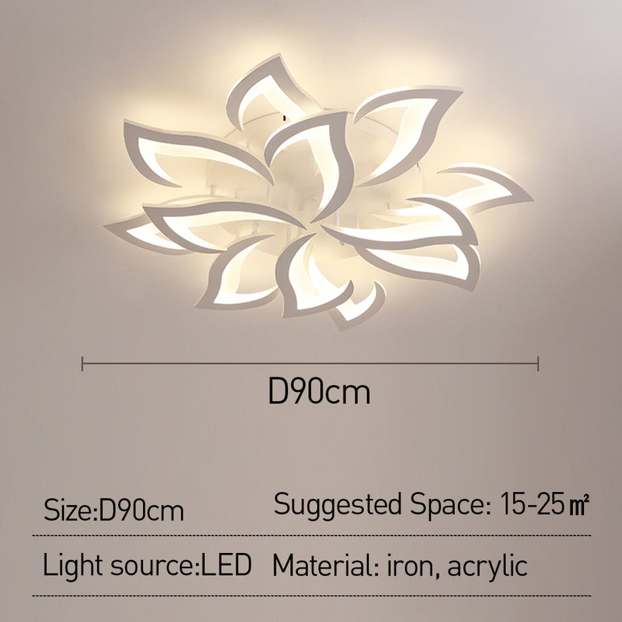 Flower Shape Iron LED Ceiling Light for Living Room-Lighting > Ceiling Lights-casanuva-casanuva