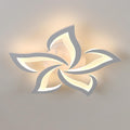 Flower Shape Iron LED Ceiling Light for Living Room-Lighting > Ceiling Lights-casanuva-White-5 Lights D66*H8cm-Warm Light-casanuva