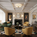 Flower Shaped Glass Recessed Ceiling Light Fixture-Lighting > Ceiling Lights-casanuva-casanuva