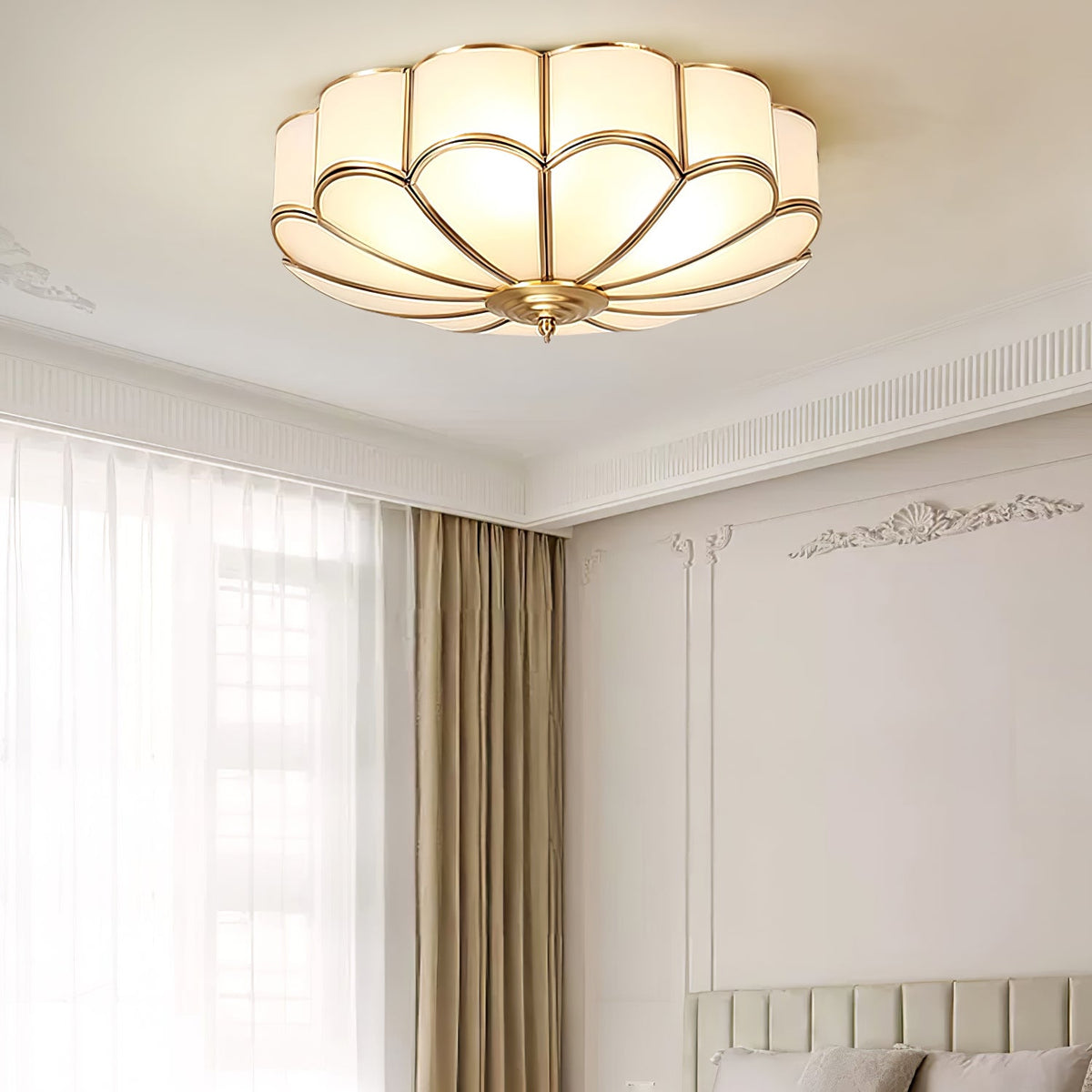 Flower Shaped Glass Recessed Ceiling Light Fixture-Lighting > Ceiling Lights-casanuva-casanuva