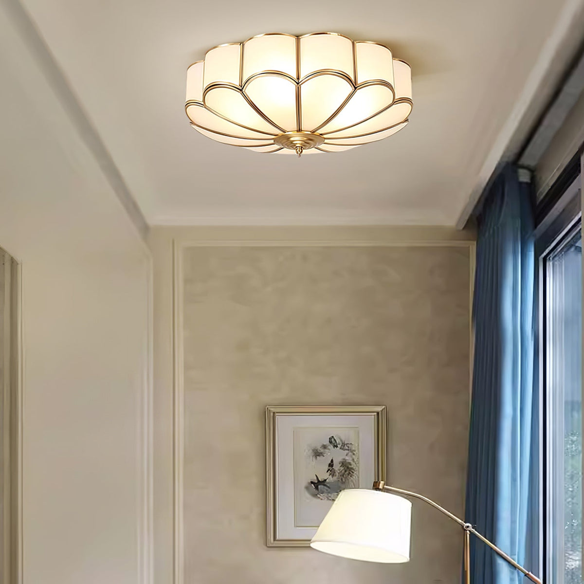 Flower Shaped Glass Recessed Ceiling Light Fixture-Lighting > Ceiling Lights-casanuva-casanuva