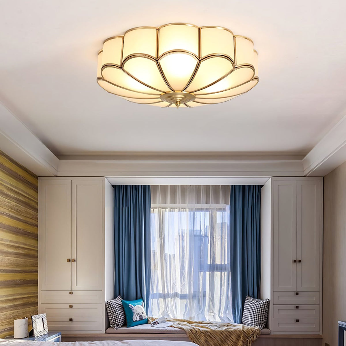 Flower Shaped Glass Recessed Ceiling Light Fixture-Lighting > Ceiling Lights-casanuva-casanuva