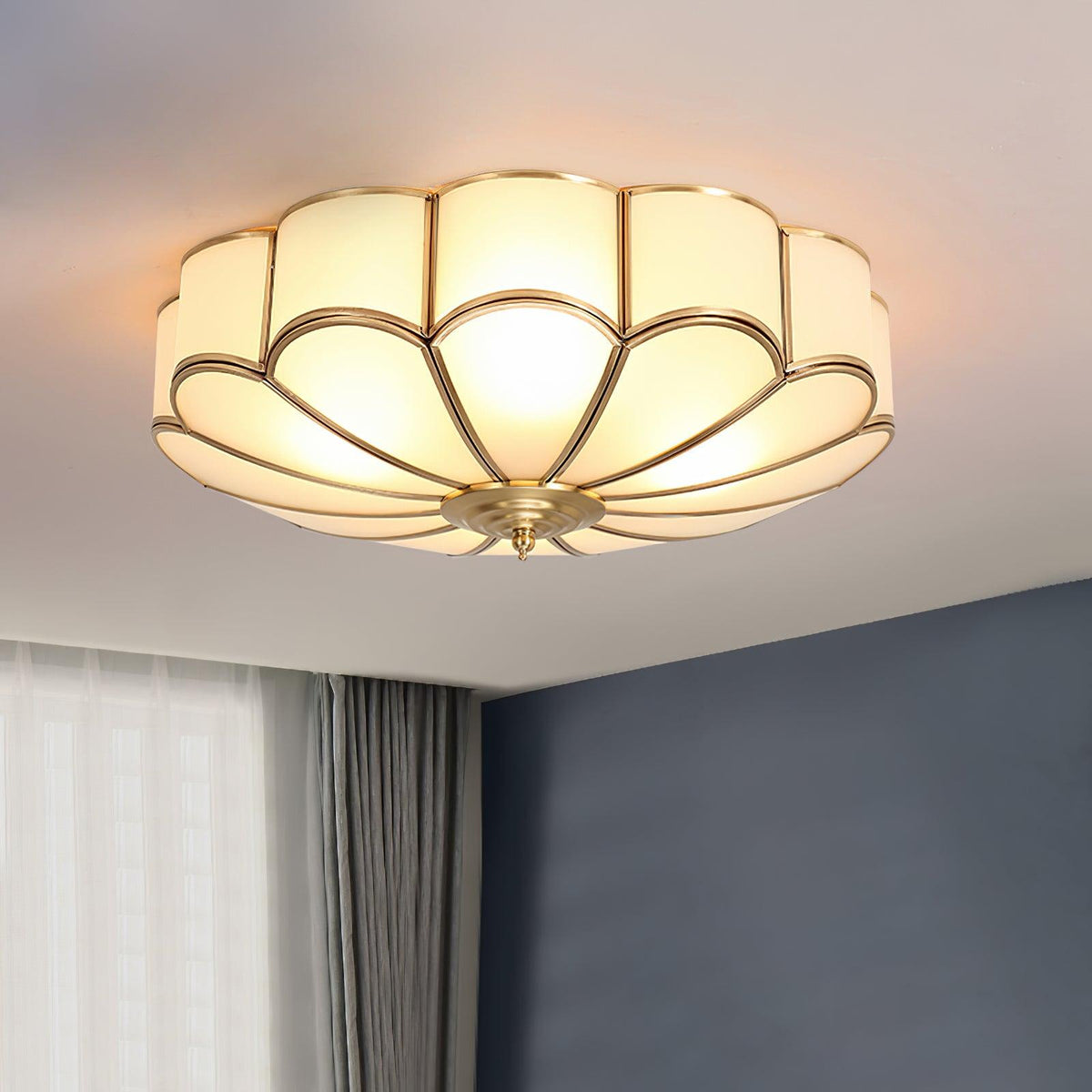 Flower Shaped Glass Recessed Ceiling Light Fixture-Lighting > Ceiling Lights-casanuva-casanuva