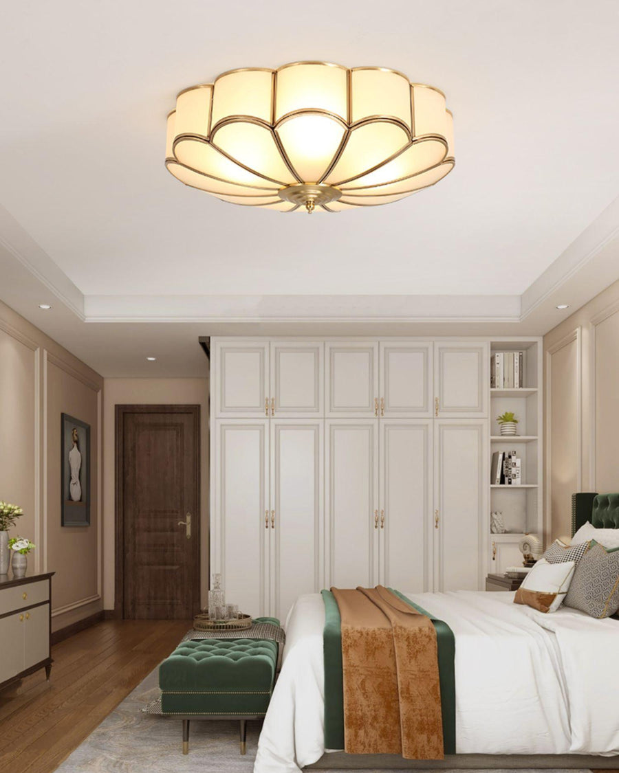 Flower Shaped Glass Recessed Ceiling Light Fixture-Lighting > Ceiling Lights-casanuva-casanuva