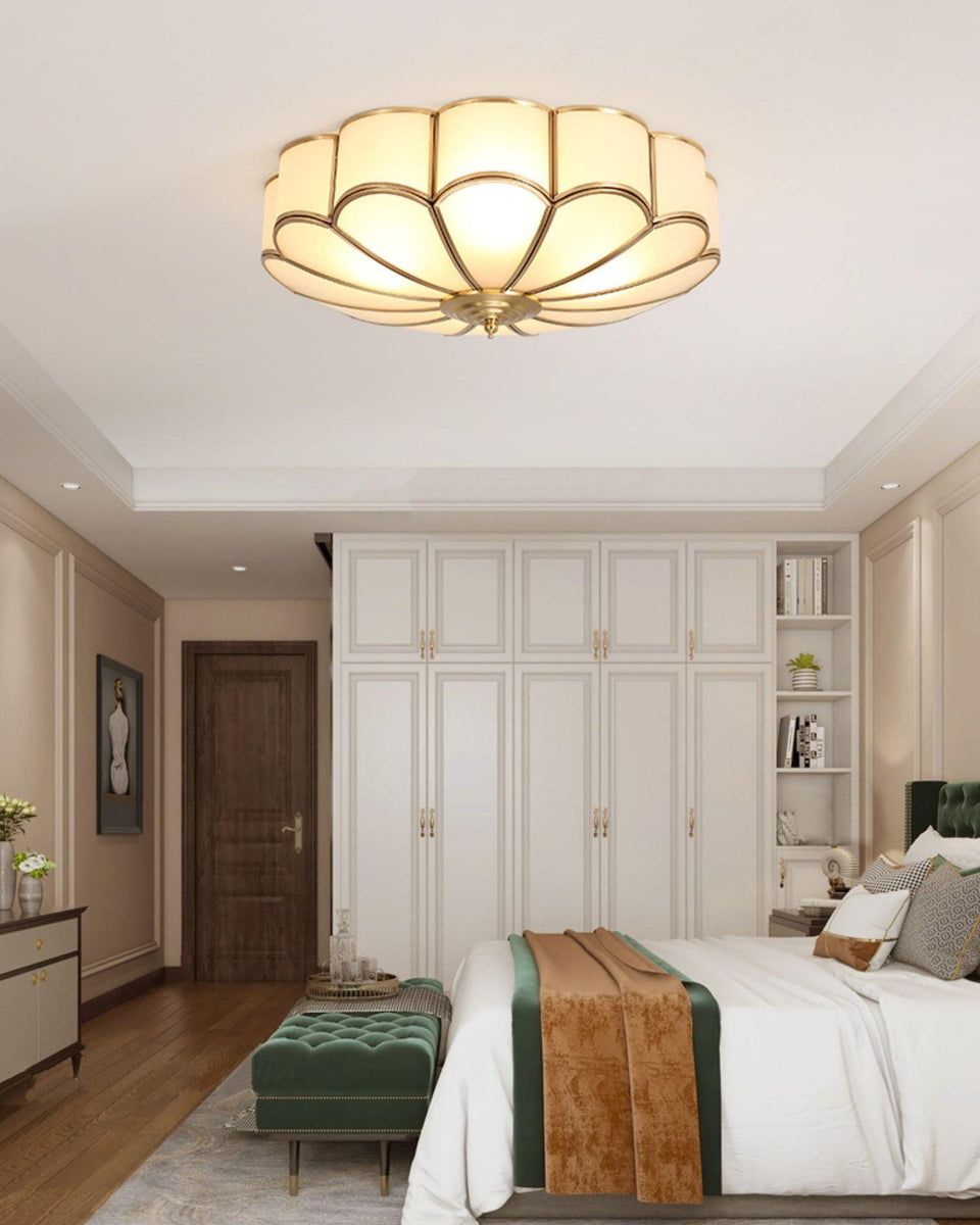 Flower Shaped Glass Recessed Ceiling Light Fixture-Lighting > Ceiling Lights-casanuva-casanuva