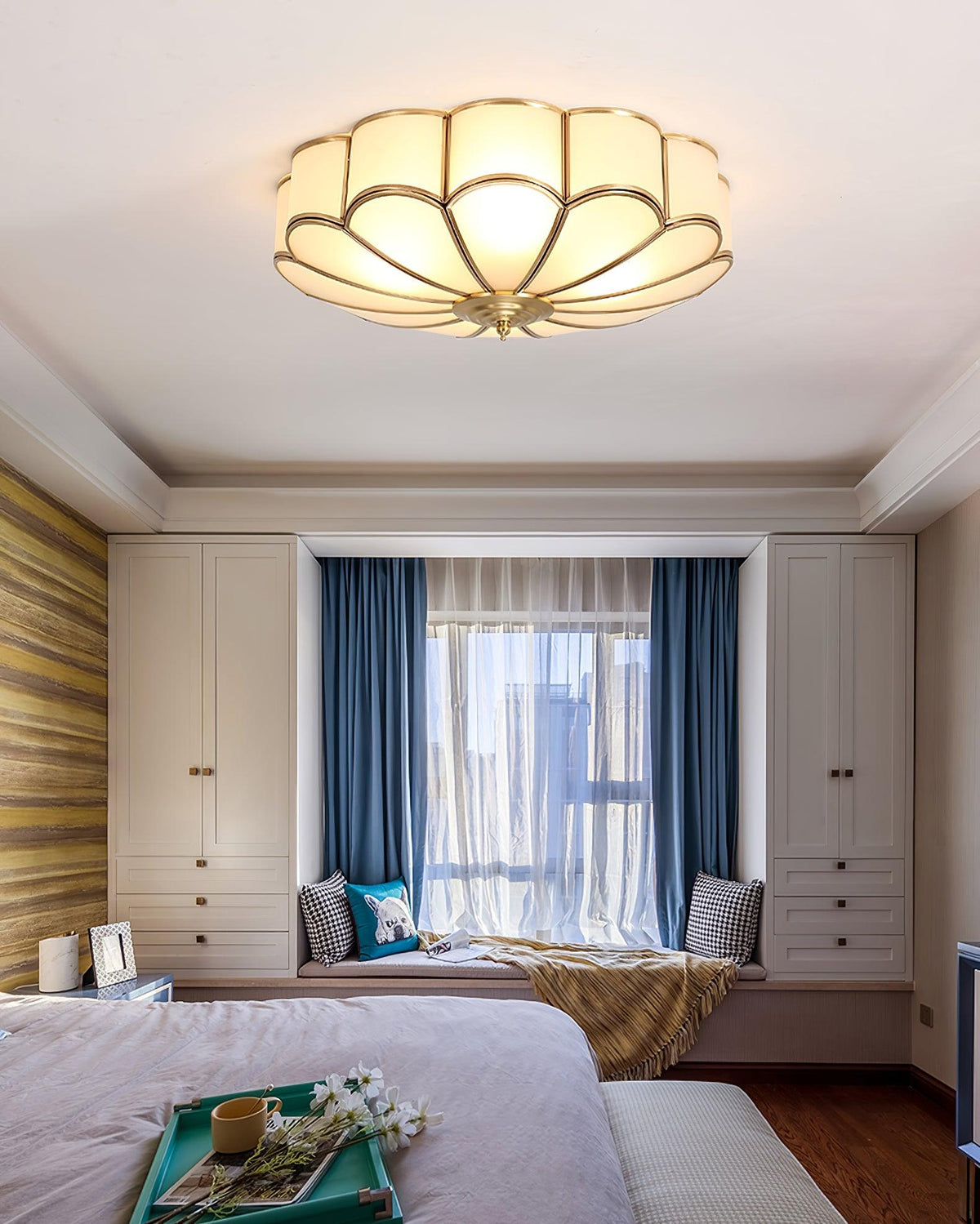 Flower Shaped Glass Recessed Ceiling Light Fixture-Lighting > Ceiling Lights-casanuva-casanuva