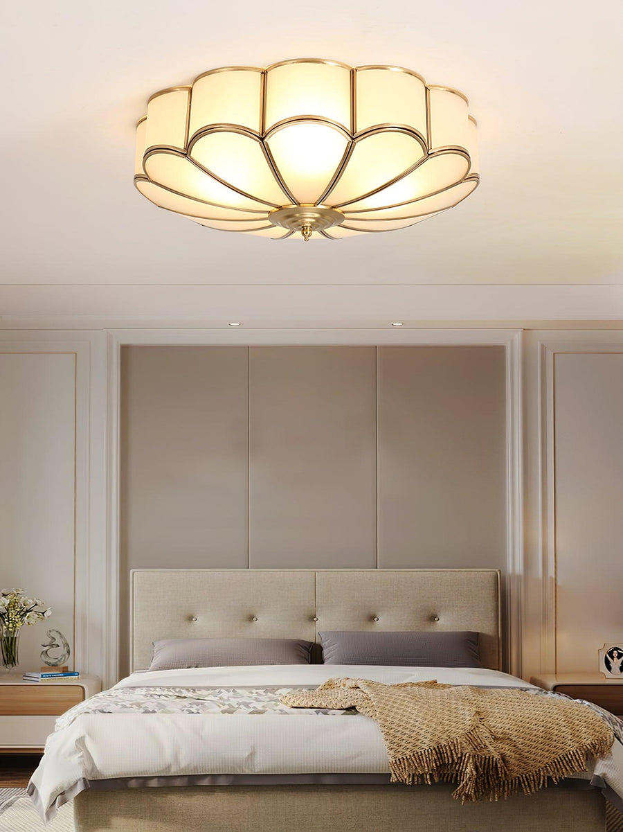 Flower Shaped Glass Recessed Ceiling Light Fixture-Lighting > Ceiling Lights-casanuva-casanuva