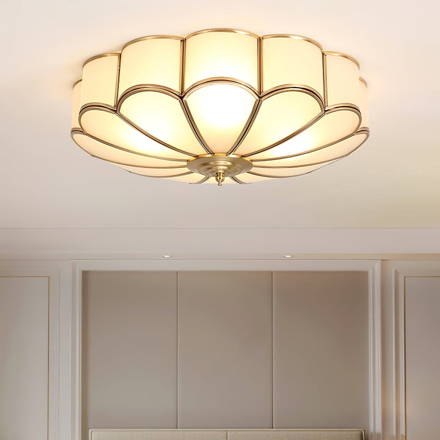Flower Shaped Glass Recessed Ceiling Light Fixture-Lighting > Ceiling Lights-casanuva-casanuva