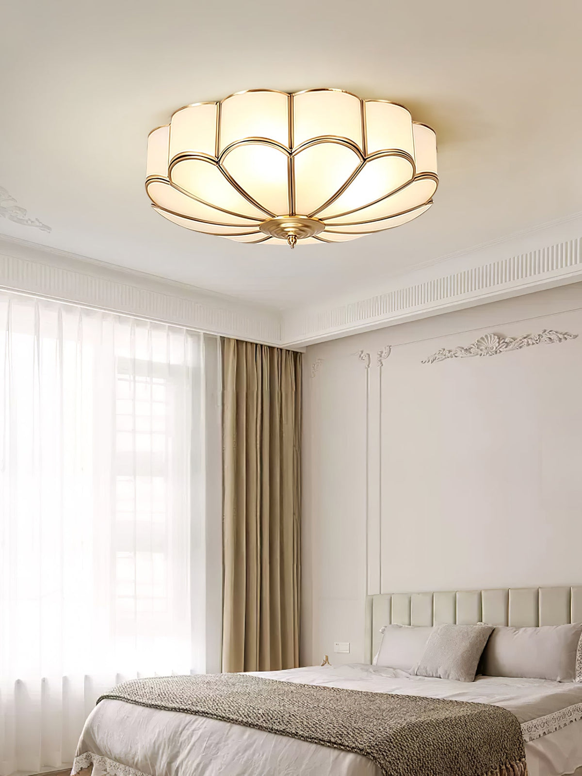 Flower Shaped Glass Recessed Ceiling Light Fixture-Lighting > Ceiling Lights-casanuva-casanuva