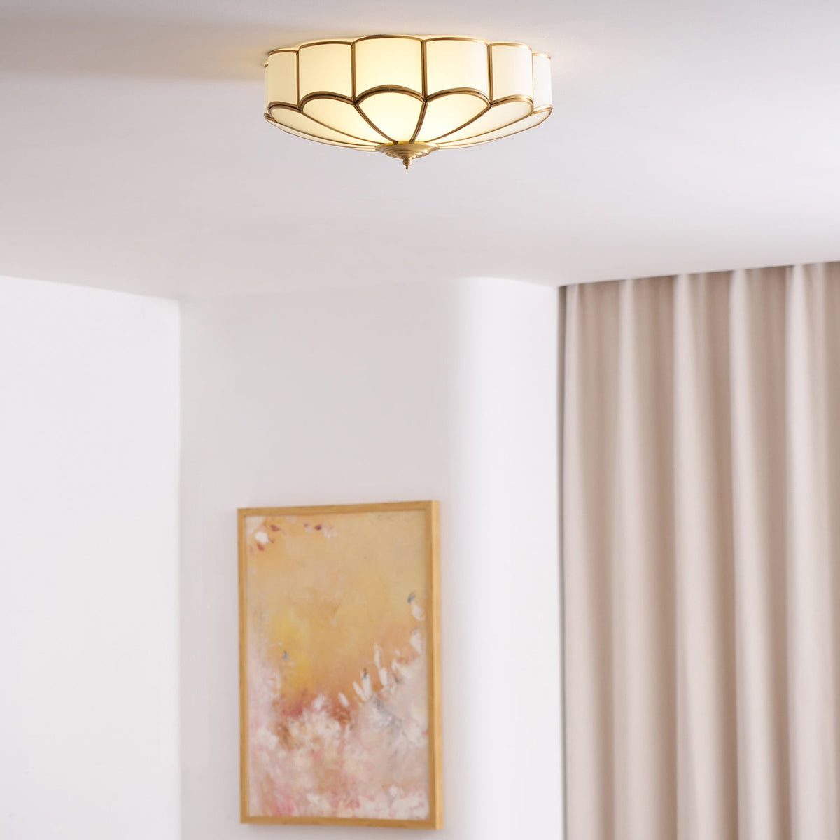 Flower Shaped Glass Recessed Ceiling Light Fixture-Lighting > Ceiling Lights-casanuva-casanuva