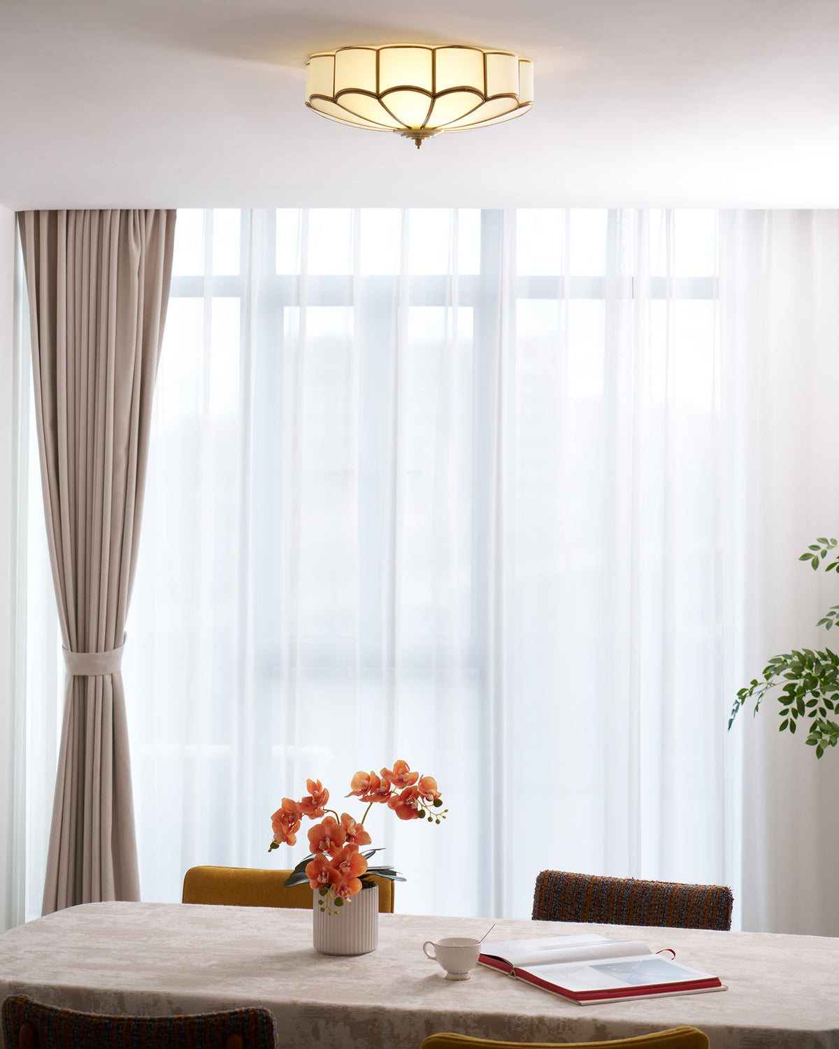 Flower Shaped Glass Recessed Ceiling Light Fixture-Lighting > Ceiling Lights-casanuva-casanuva