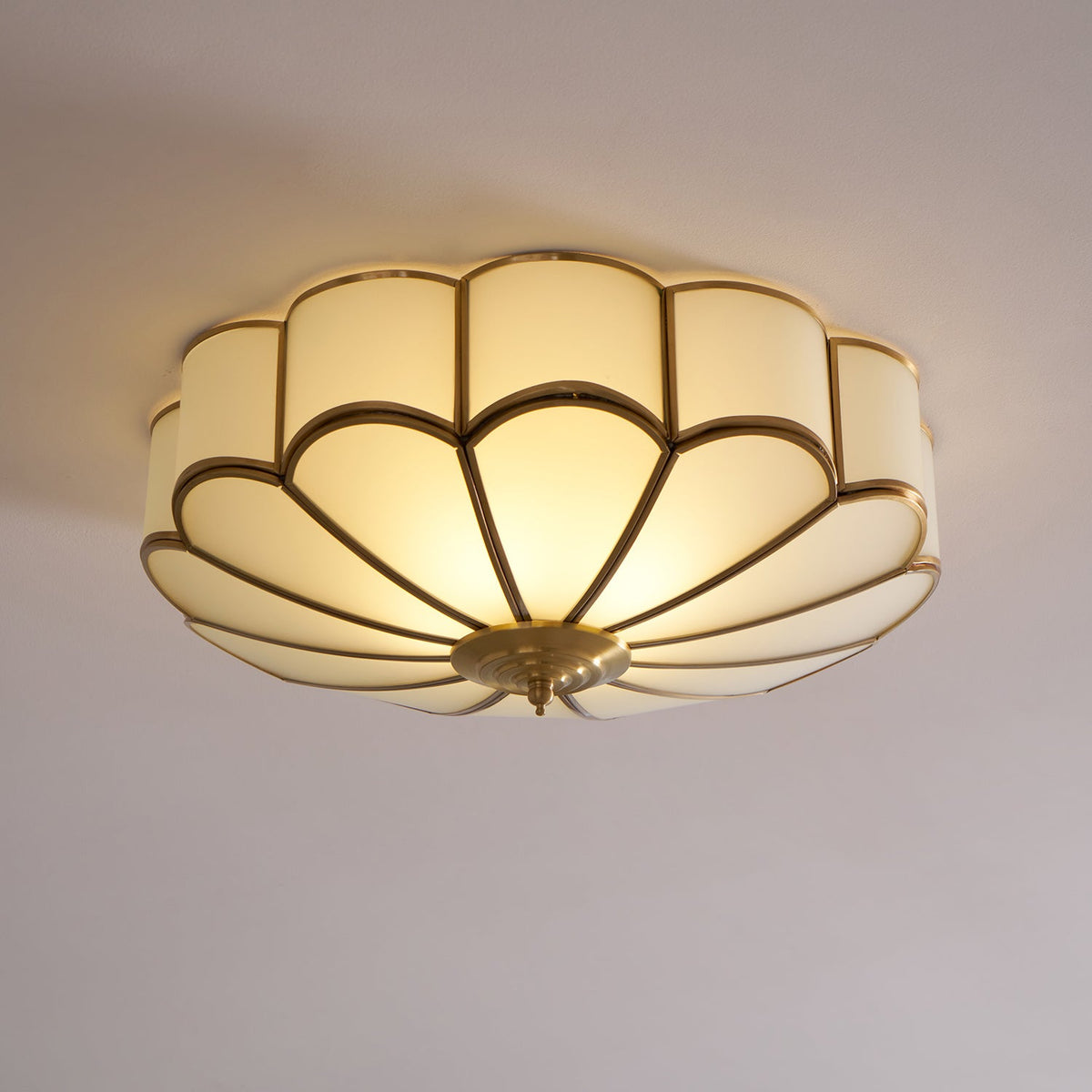 Flower Shaped Glass Recessed Ceiling Light Fixture-Lighting > Ceiling Lights-casanuva-casanuva