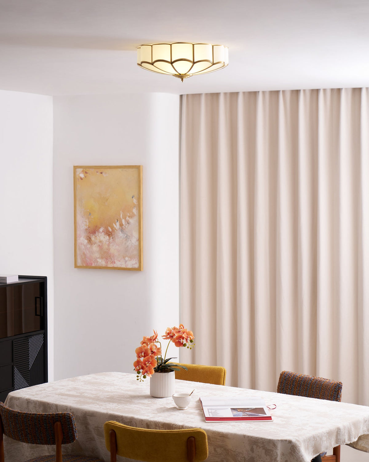Flower Shaped Glass Recessed Ceiling Light Fixture-Lighting > Ceiling Lights-casanuva-casanuva