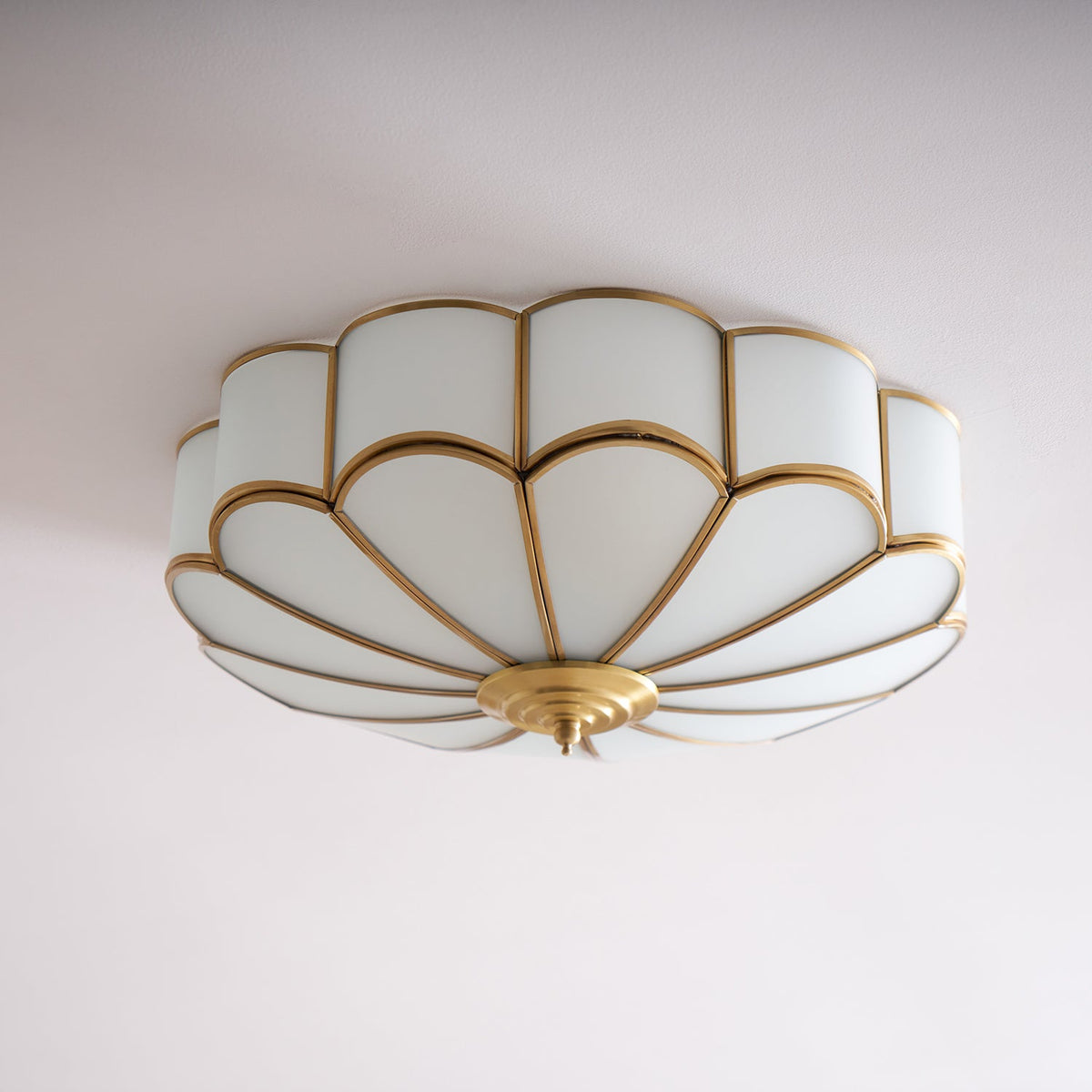 Flower Shaped Glass Recessed Ceiling Light Fixture-Lighting > Ceiling Lights-casanuva-casanuva