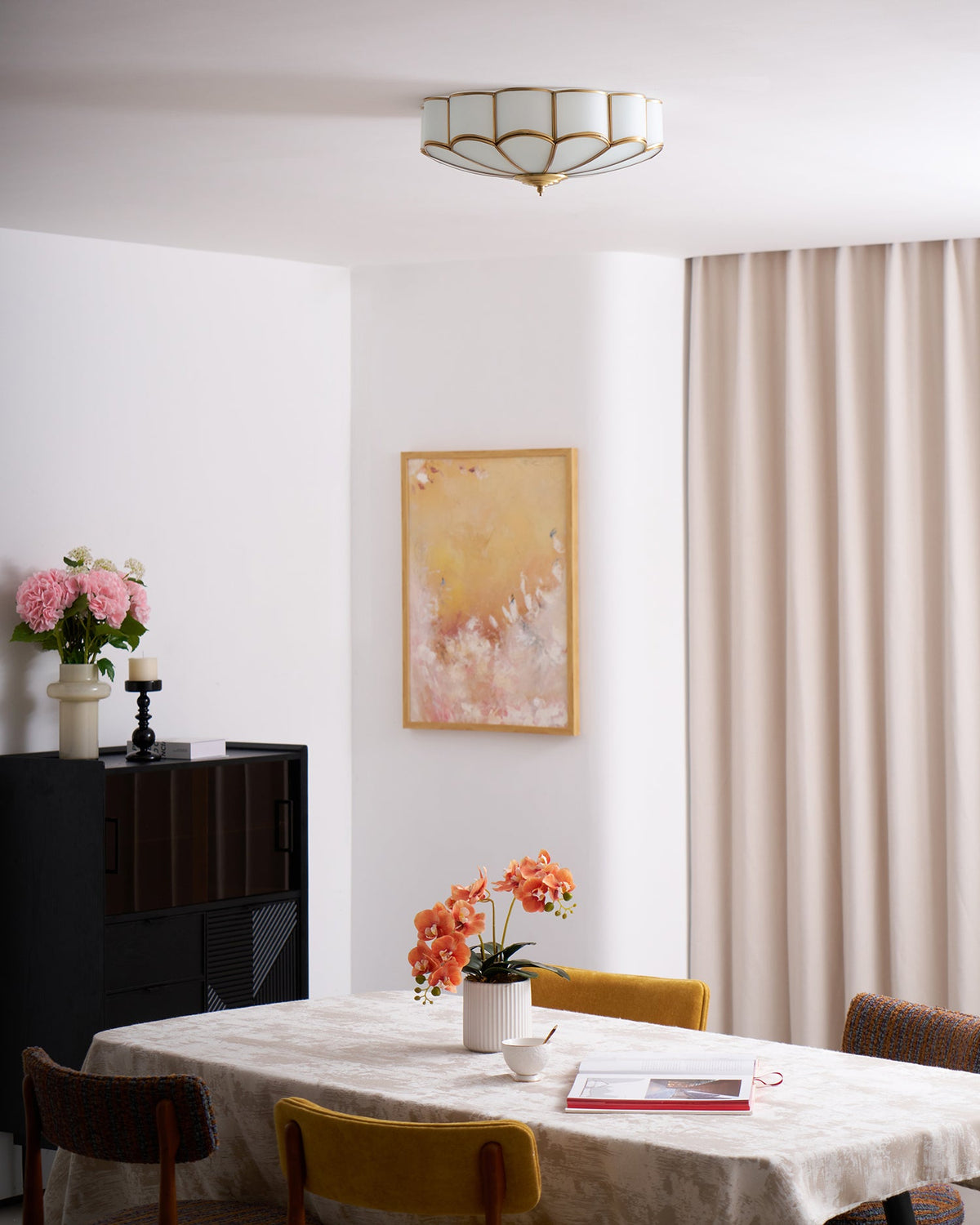 Flower Shaped Glass Recessed Ceiling Light Fixture-Lighting > Ceiling Lights-casanuva-casanuva