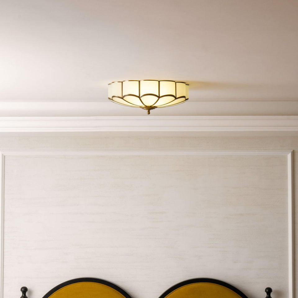 Flower Shaped Glass Recessed Ceiling Light Fixture-Lighting > Ceiling Lights-casanuva-casanuva