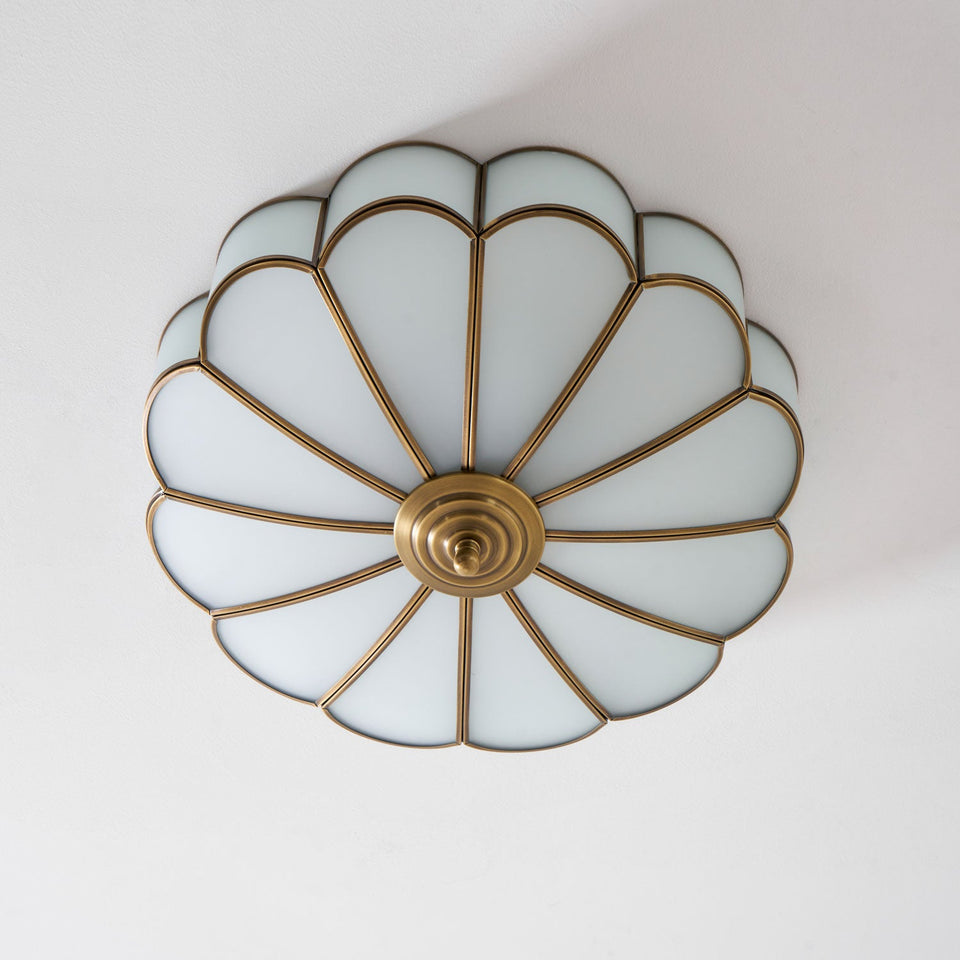 Flower Shaped Glass Recessed Ceiling Light Fixture-Lighting > Ceiling Lights-casanuva-casanuva