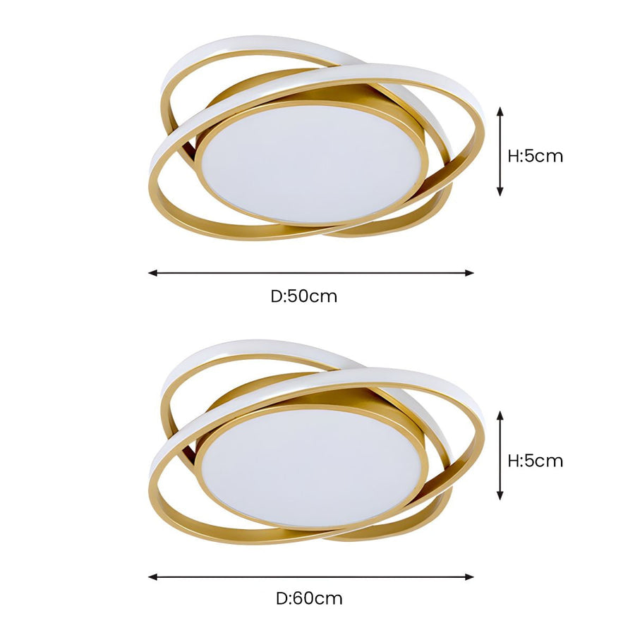 Flush Mount Ceiling Lamp for Bedroom with Stylish Design-Lighting > Ceiling Lights-casanuva-casanuva