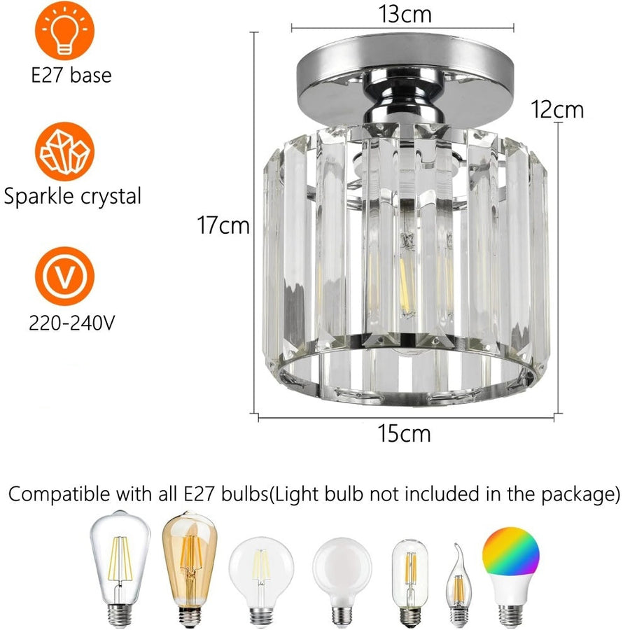 Flush Mount Ceiling Light 1-Light Modern Design-Lighting > Ceiling Lights-casanuva-casanuva