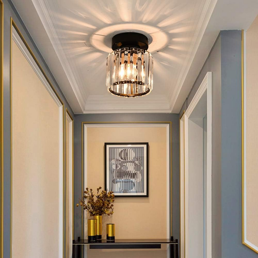 Flush Mount Ceiling Light 1-Light Modern Design-Lighting > Ceiling Lights-casanuva-Black-Circle(D26*30CM)-1 Piece-casanuva