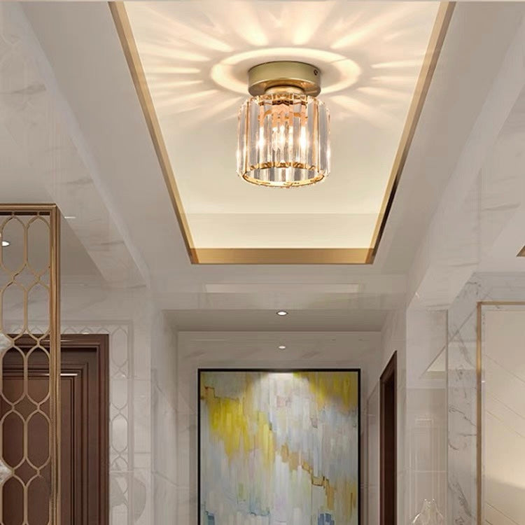 Flush Mount Ceiling Light 1-Light Modern Design-Lighting > Ceiling Lights-casanuva-Gold-Circle(D13*17CM)-1 Piece-casanuva