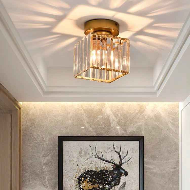 Flush Mount Ceiling Light 1-Light Modern Design-Lighting > Ceiling Lights-casanuva-Gold-Square(D13*17CM)-1 Piece-casanuva